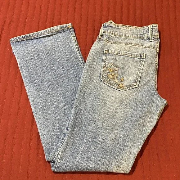 L.e.i. Ashley Ultra Lowrise Women's Light Blue Denim Jeans Size Junior 9 - Picture 1 of 16